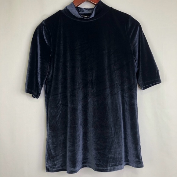 Loft Velvet Mock Turtleneck - Picture 2 of 15